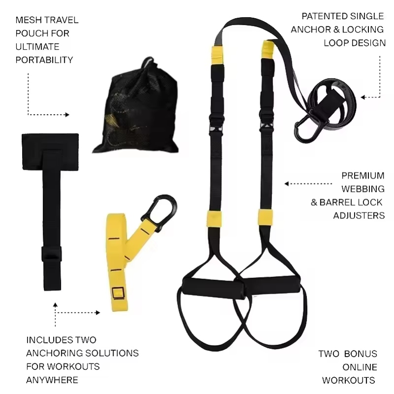 Yoga Fitness Trx - Suspension Training Strap Fitness Strength Power
