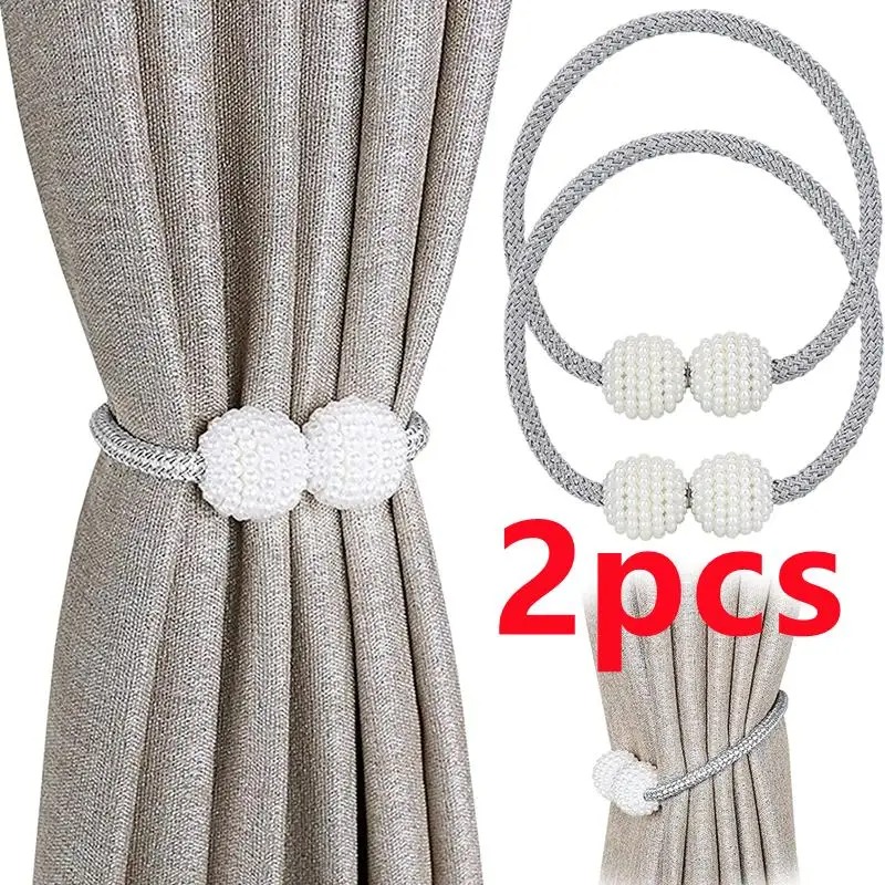 Shoulder Massage Ball - 1/2PCS Pearl Magnetic Curtain Clip Curtain
