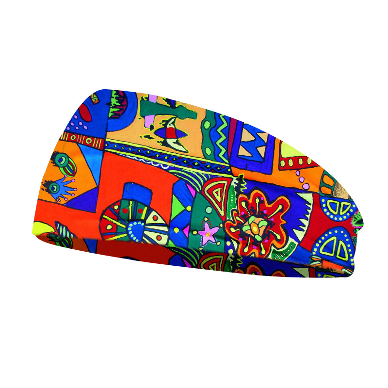 Yoga Fitness Band - Sáng Tạo Graffiti Unisex Thun Yoga
