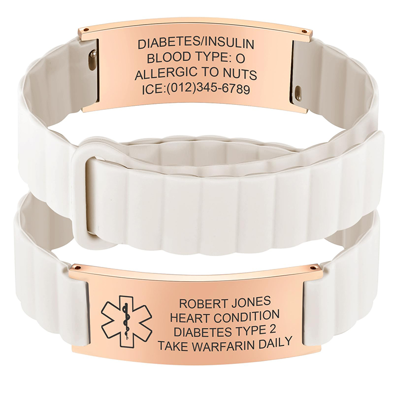 Custom Medical ID Bracelet for - đánh giá và giá Fitness Tracker Band