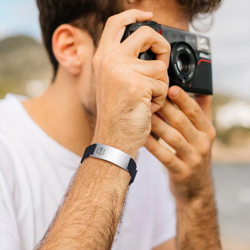 Custom Medical ID Bracelet for - đánh giá và giá Fitness Tracker Band