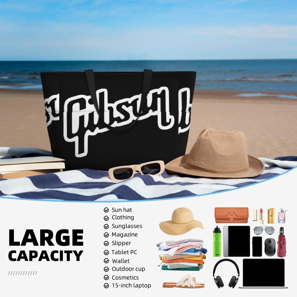 Gibsons Music 1894 Logo Beach  - đánh giá và giá Yoga Fitness Music
