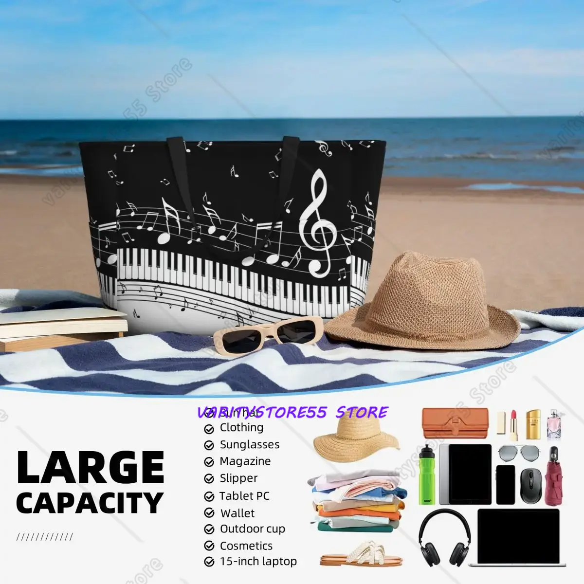 Abstract Piano Keys With Music - đánh giá và giá Yoga Fitness Music