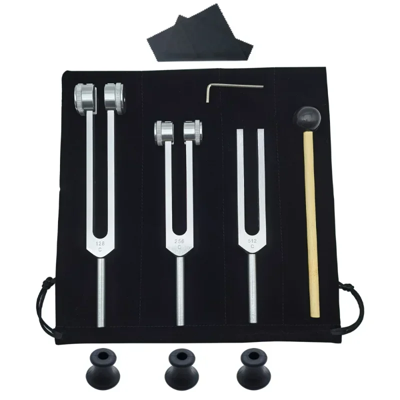 3PCS Tuning Fork Set 128 256 5 - đánh giá và giá Yoga Y Fitness