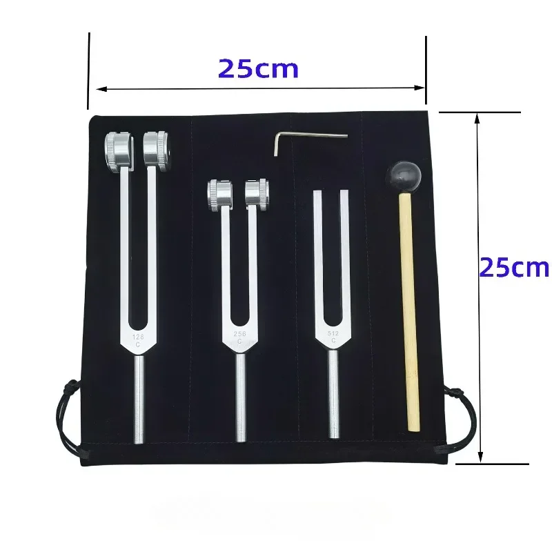 3PCS Tuning Fork Set 128 256 5 - đánh giá và giá Yoga Y Fitness