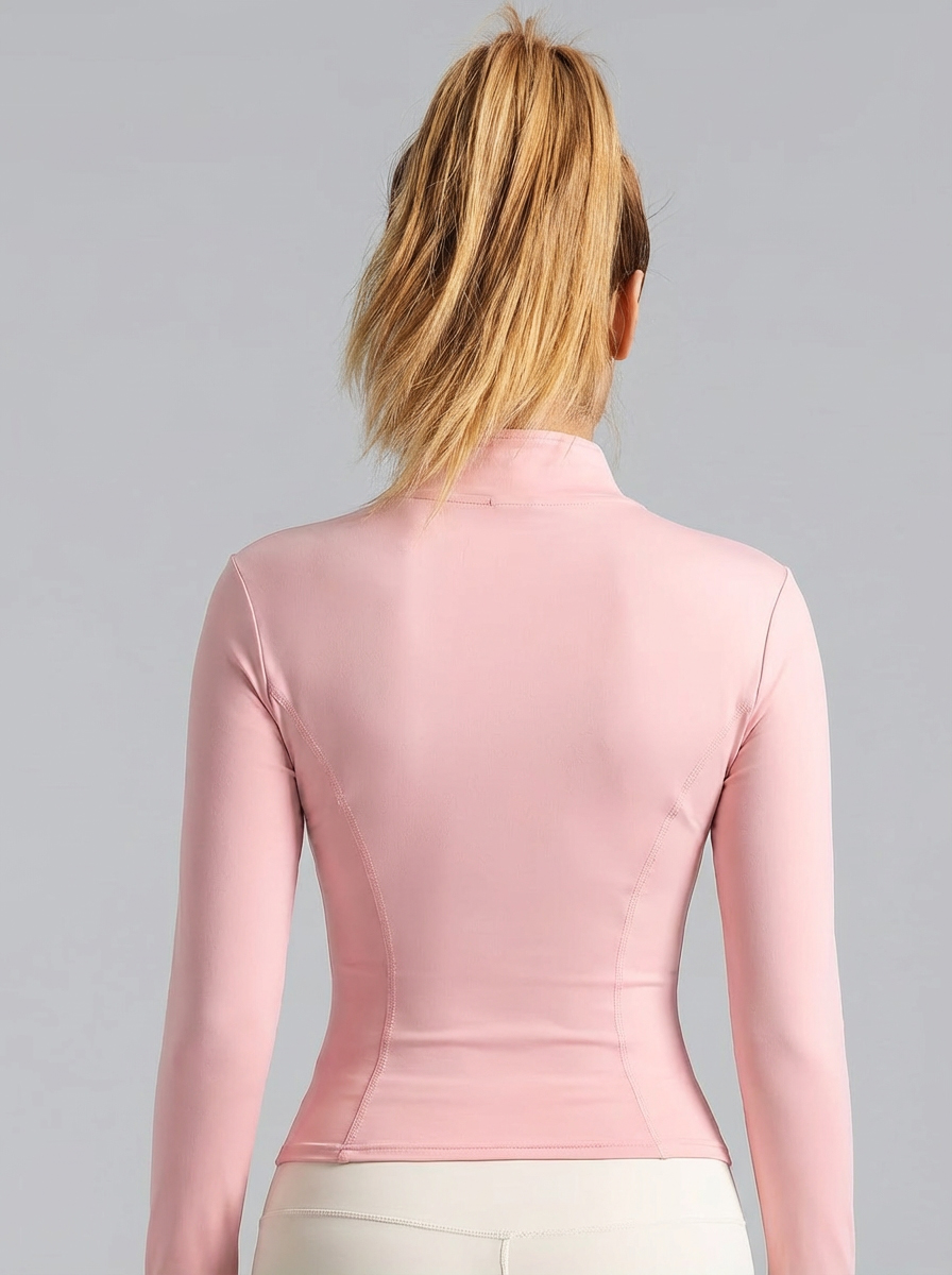 New Women Light Pink Yoga Coat - đánh giá và giá Yoga Fitness Yoga