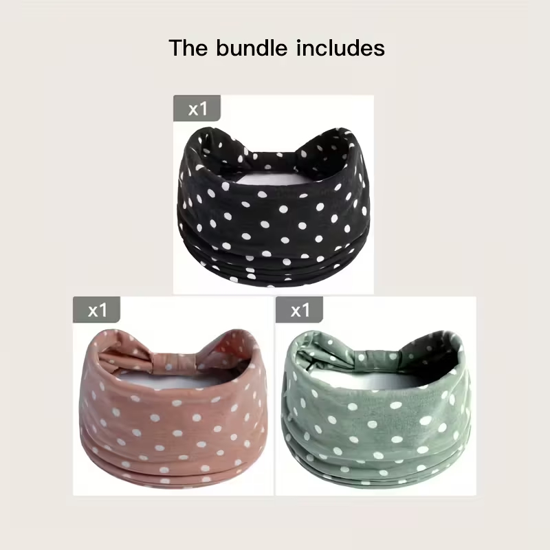 Polka Dot Knotted Headbands Bo - đánh giá và giá Yoga Fitness Band