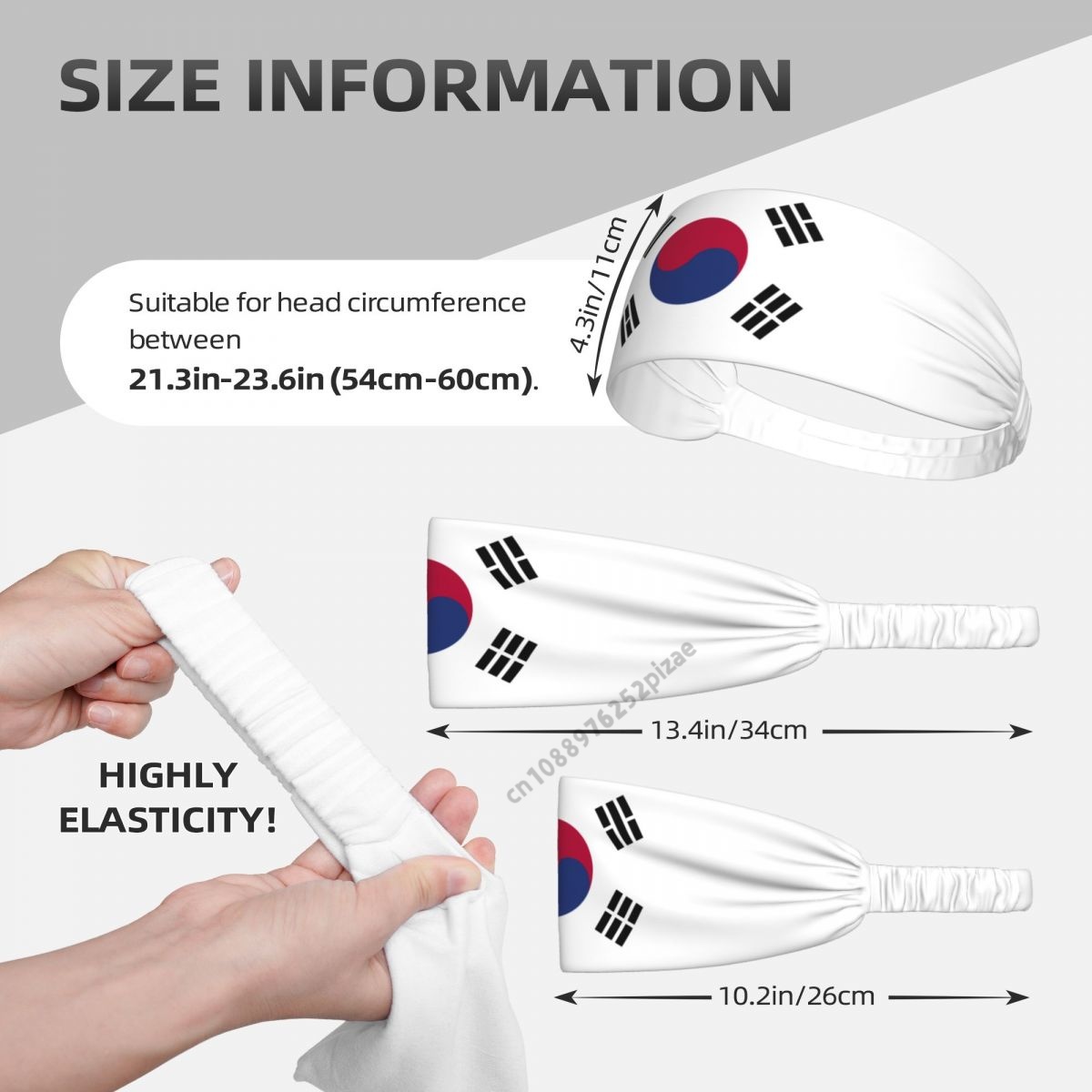 South Korea Flag Men Women Ban - đánh giá và giá Yoga Fitness Band