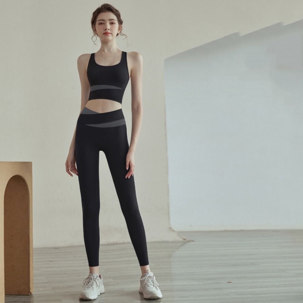 High Waist Color Block Yoga Se - đánh giá và giá Yoga Blocks