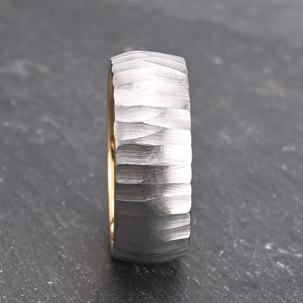 Somen 8mm Two Tone Hammered Tu - đánh giá và giá Fitness Tracker Band