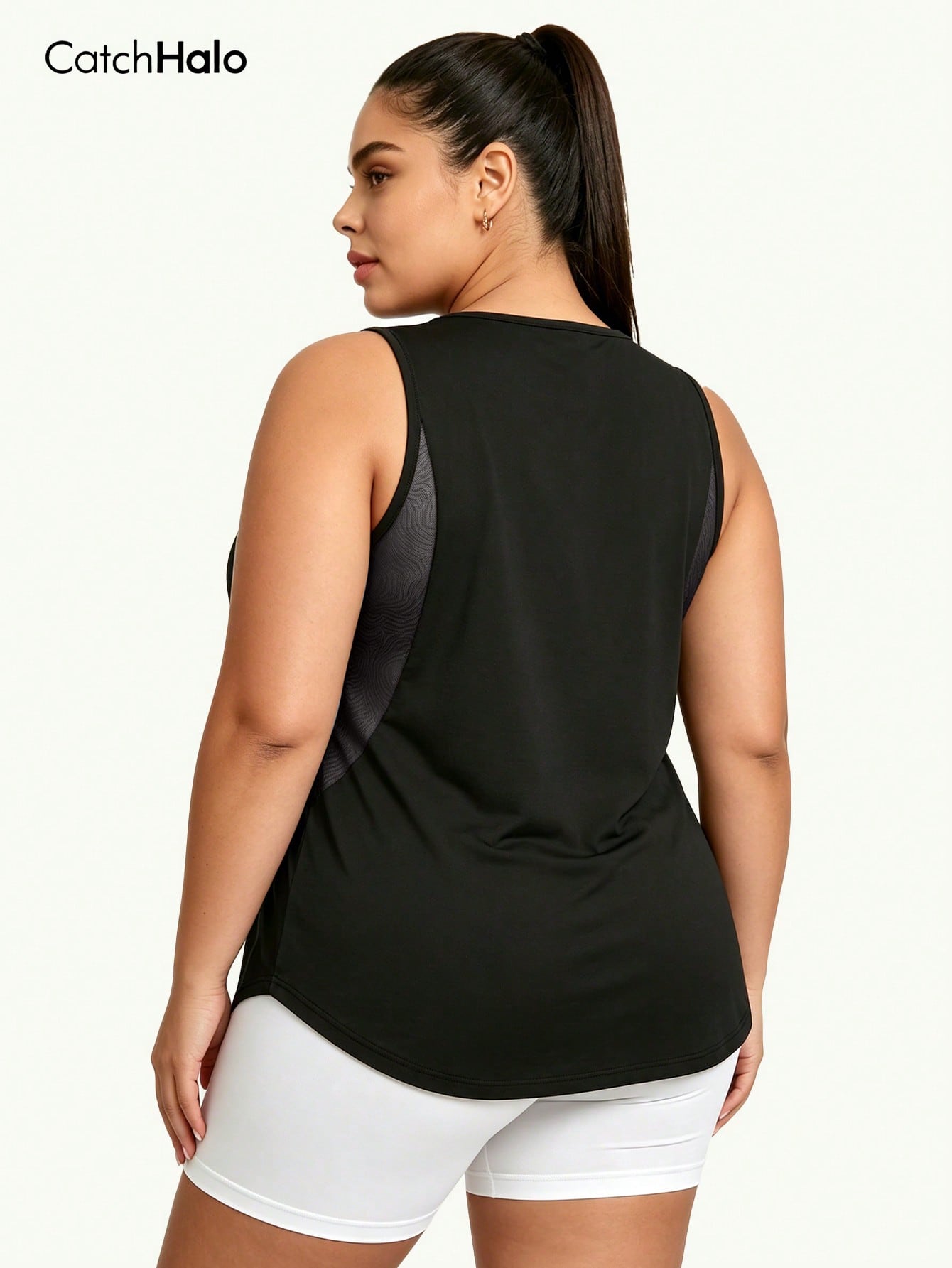 Plus Size Mesh Tank Top Women  - đánh giá và giá Yoga Fitness Plus