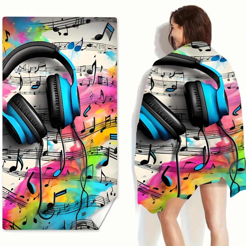 Headphone And Music Note Beach - đánh giá và giá Yoga Fitness Music